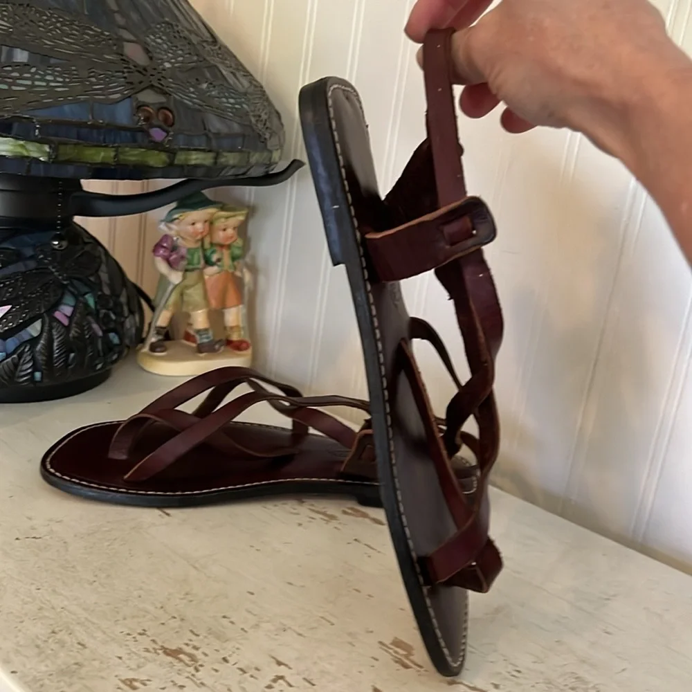 Island Sandals Hawaii leather strappy handmade